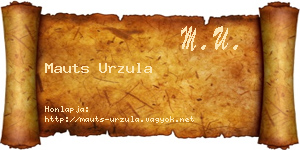 Mauts Urzula névjegykártya